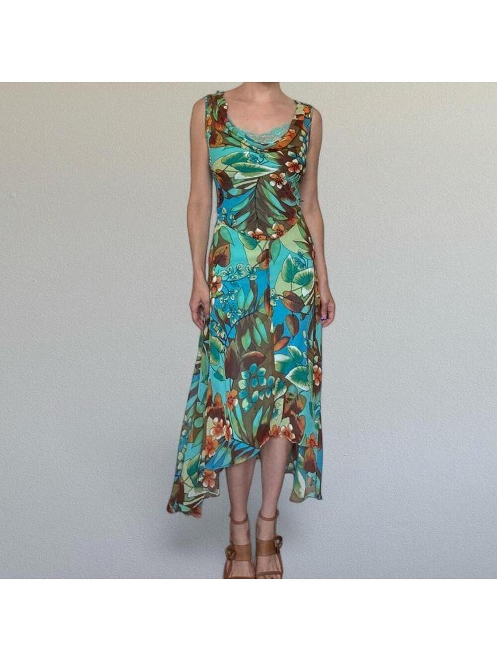 Beaded asymmetrical fairy dress. Size L.